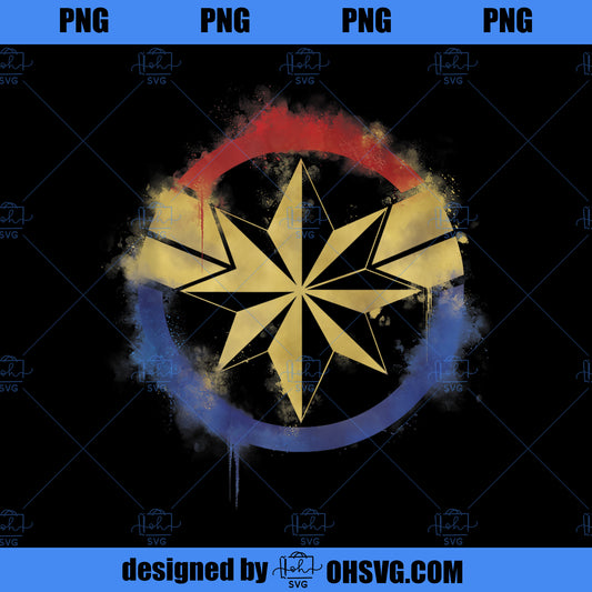 Marvel Avengers Endgame Captain Marvel Spray Paint Logo  PNG, Marvel PNG, Marvel Avengers PNG