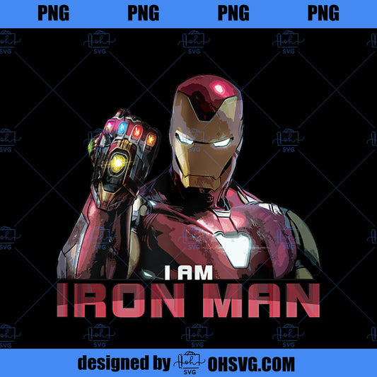 Marvel Avengers Endgame I am Iron Man  PNG, Marvel PNG, Marvel Avengers PNG