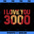 Marvel Avengers Endgame Iron Man I Love You 3000 Text Fill 1 PNG, Marvel PNG, Marvel Avengers PNG