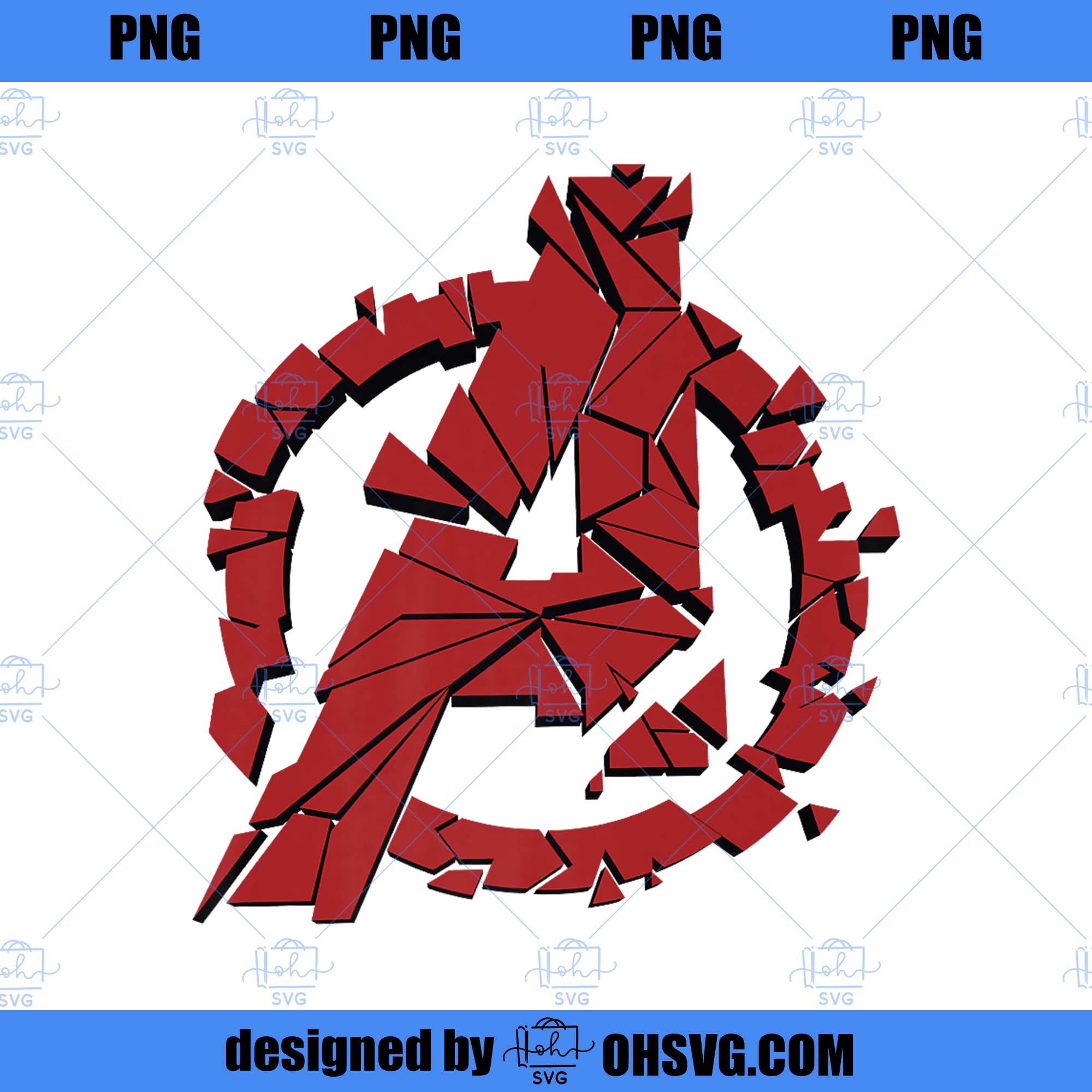 Marvel Avengers Endgame Shattered Red Logo Premium Premium PNG, Marvel PNG, Marvel Avengers PNG