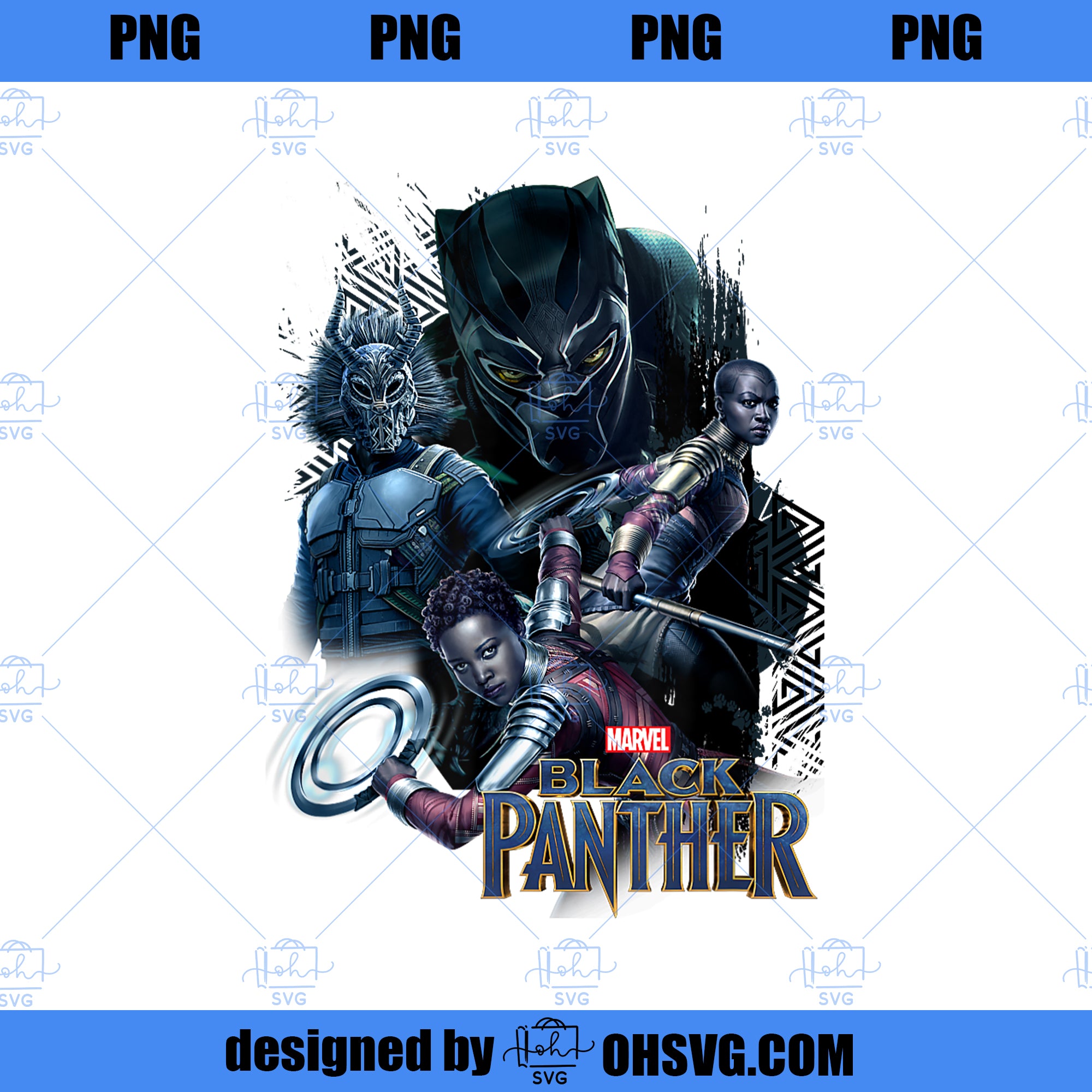 Marvel Black Panther Movie Okoye Nakia Group  PNG, Movies PNG, Black Panther PNG