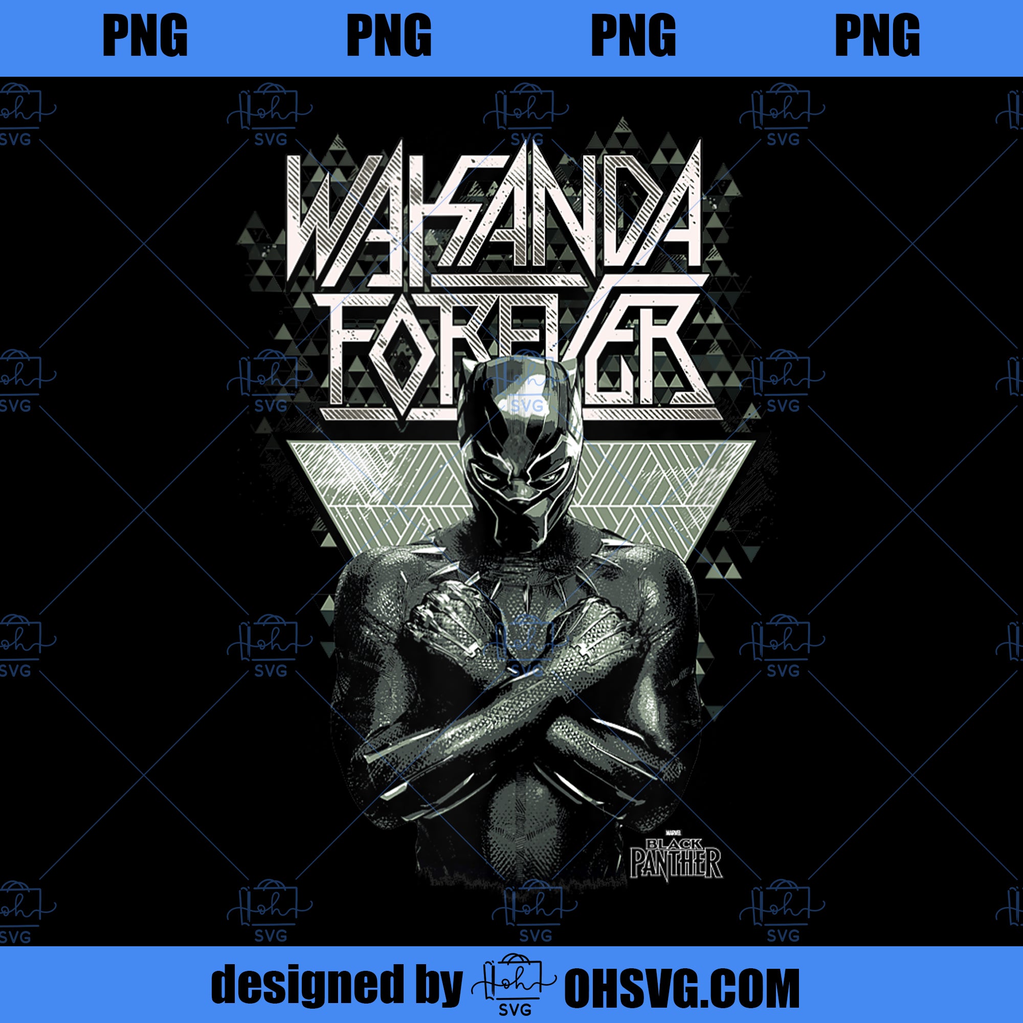 Marvel Black Panther Wakanda Forever Arms Crossed Portrait  PNG, Marvel PNG, Black Panther PNG