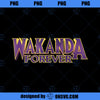 Marvel Black Panther Wakanda Forever Purple And Gold Logo  PNG, Marvel PNG, Black Panther PNG