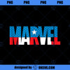 Marvel Brick Logo in Captain America Colors  PNG, Marvel PNG, Captain America PNG