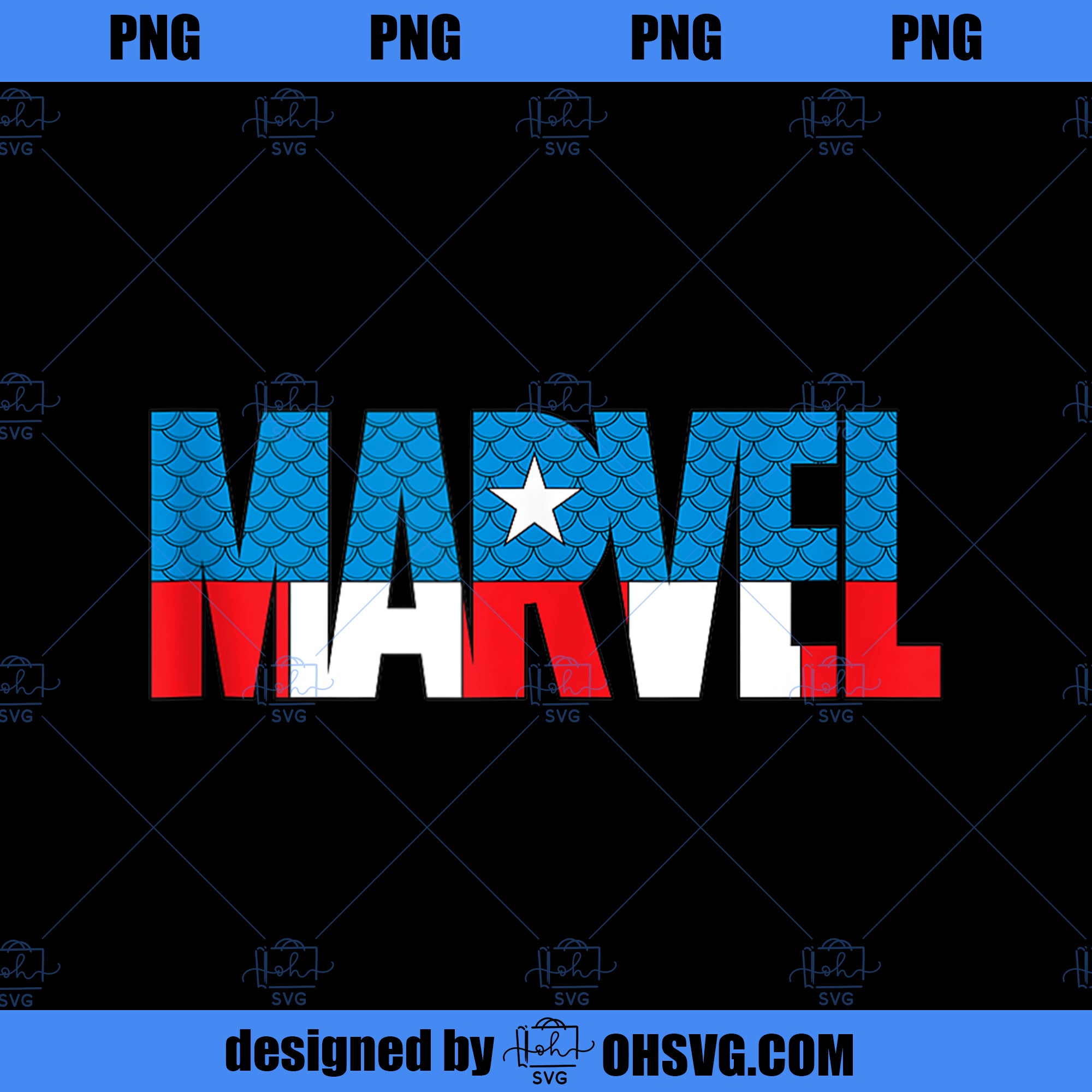 Marvel Brick Logo in Captain America Colors  PNG, Marvel PNG, Captain America PNG