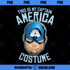 Marvel Captain America This Is My Costume Halloween PNG, Marvel PNG, Captain America PNG