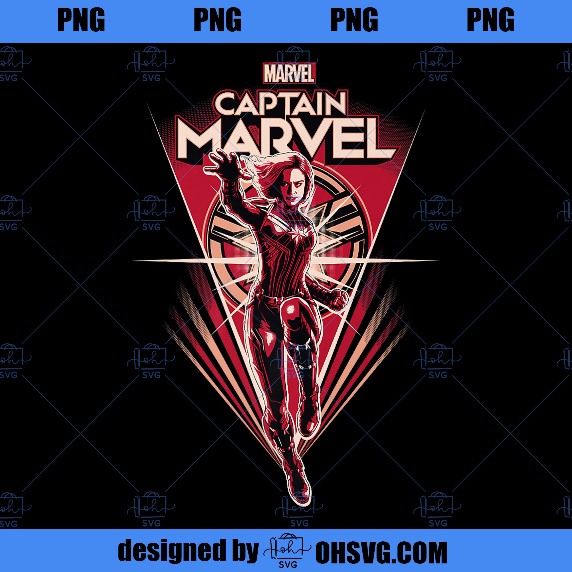 Marvel Captain Marvel Retro Style Flight Premium Premium PNG, Marvel PNG, Captain Marvel PNG