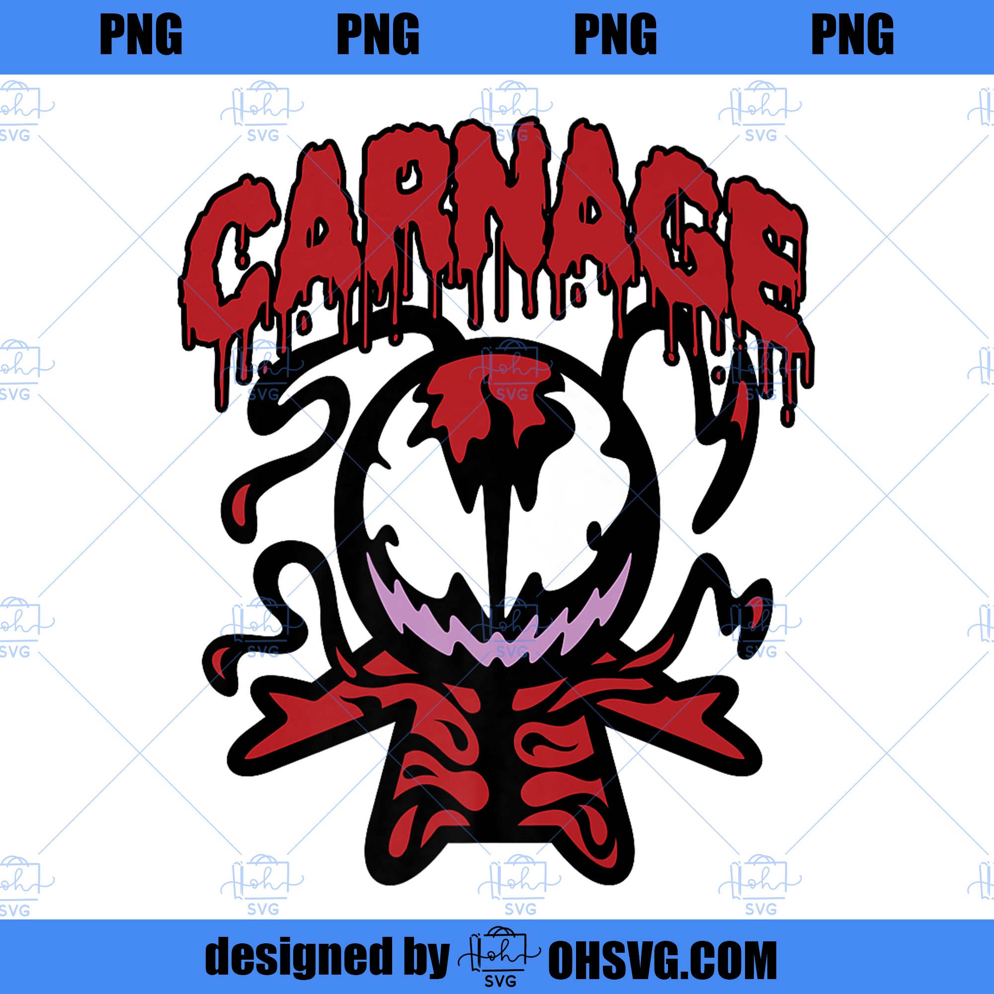 Marvel Carnage Red Kawaii Symbiote Graphic Premium Premium PNG, Marvel PNG, Marvel Carnage PNG