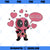 Marvel Deadpool Chibi Taco Love Valentine s Graphic  PNG, Marvel PNG, Marvel Deadpool PNG