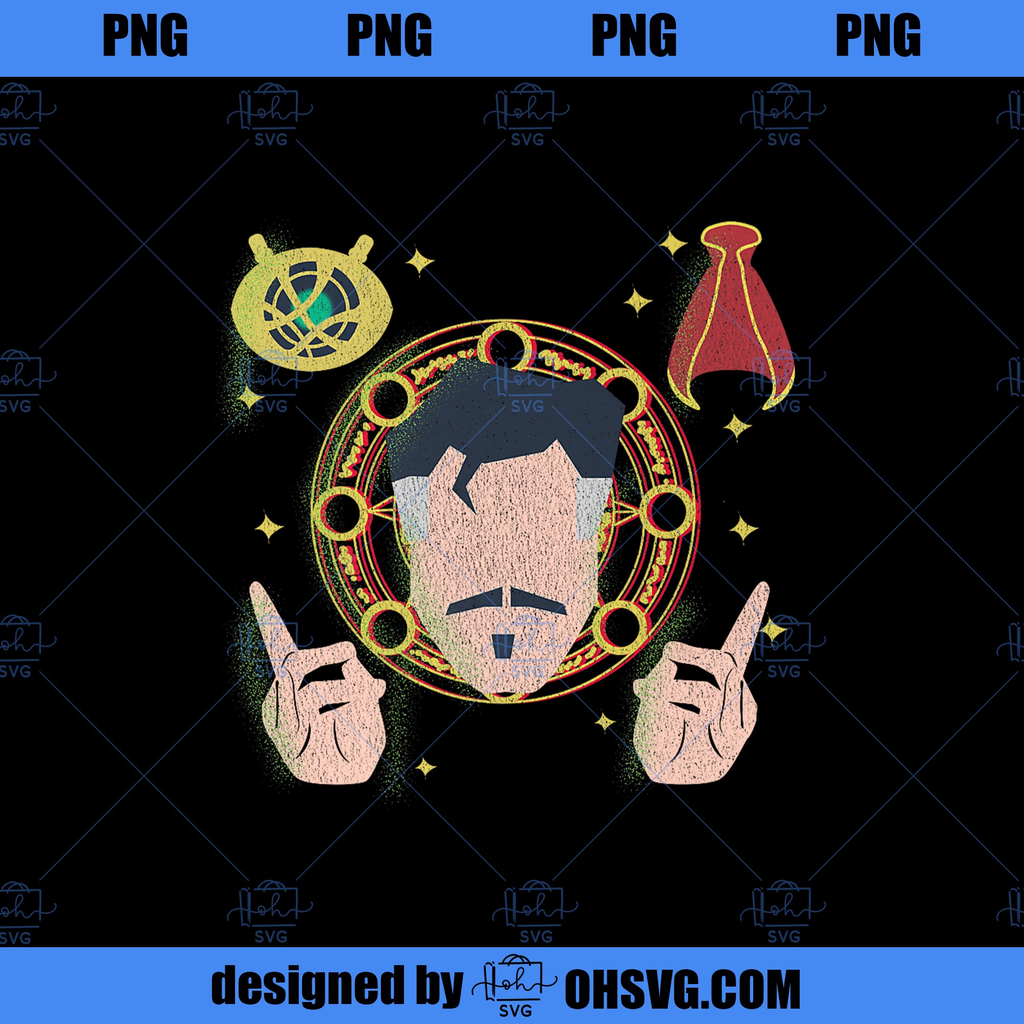 Marvel Doctor Strange Eye Agamotto Cloak Levitation Premium PNG, Marvel PNG, Doctor Strange PNG