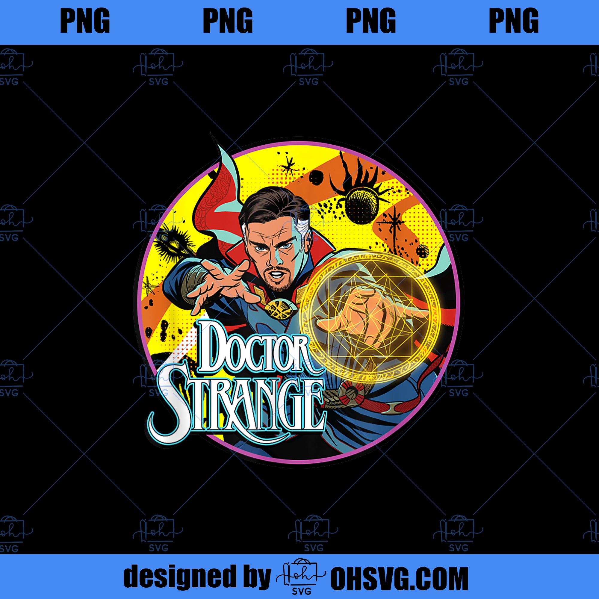 Marvel Doctor Strange Multiverse of Madness Retro Comic PNG, Marvel PNG, Marvel Doctor Strange PNG