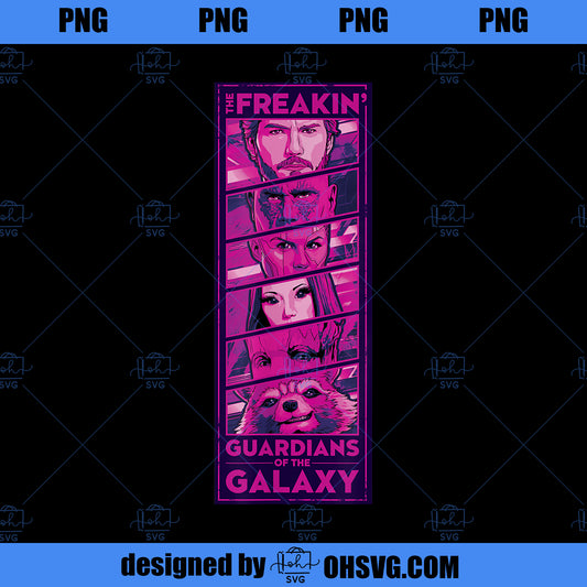 Marvel Guardians of the Galaxy Vol 3 Freakin Pink Panels PNG, Marvel PNG, Marvel Guardians PNG