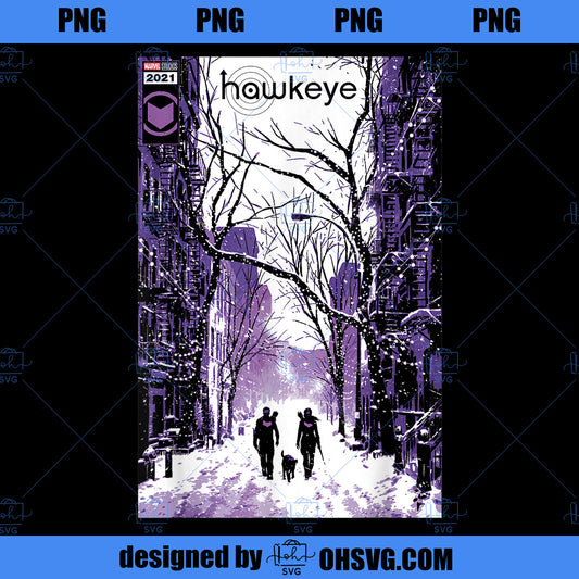 Marvel Hawkeye Disney Plus Group Shot Urban Winter Poster PNG, Marvel PNG, Marvel Hawkeye PNG