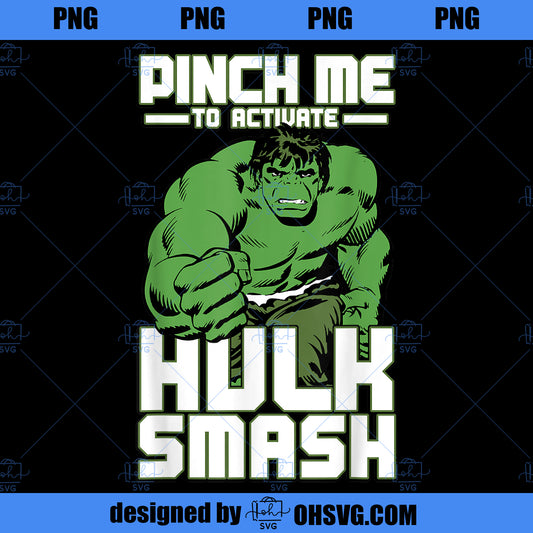 Marvel Hulk Pinch Me To Activate Hulk Smash Graphic  PNG, Marvel PNG, Marvel Hulk PNG