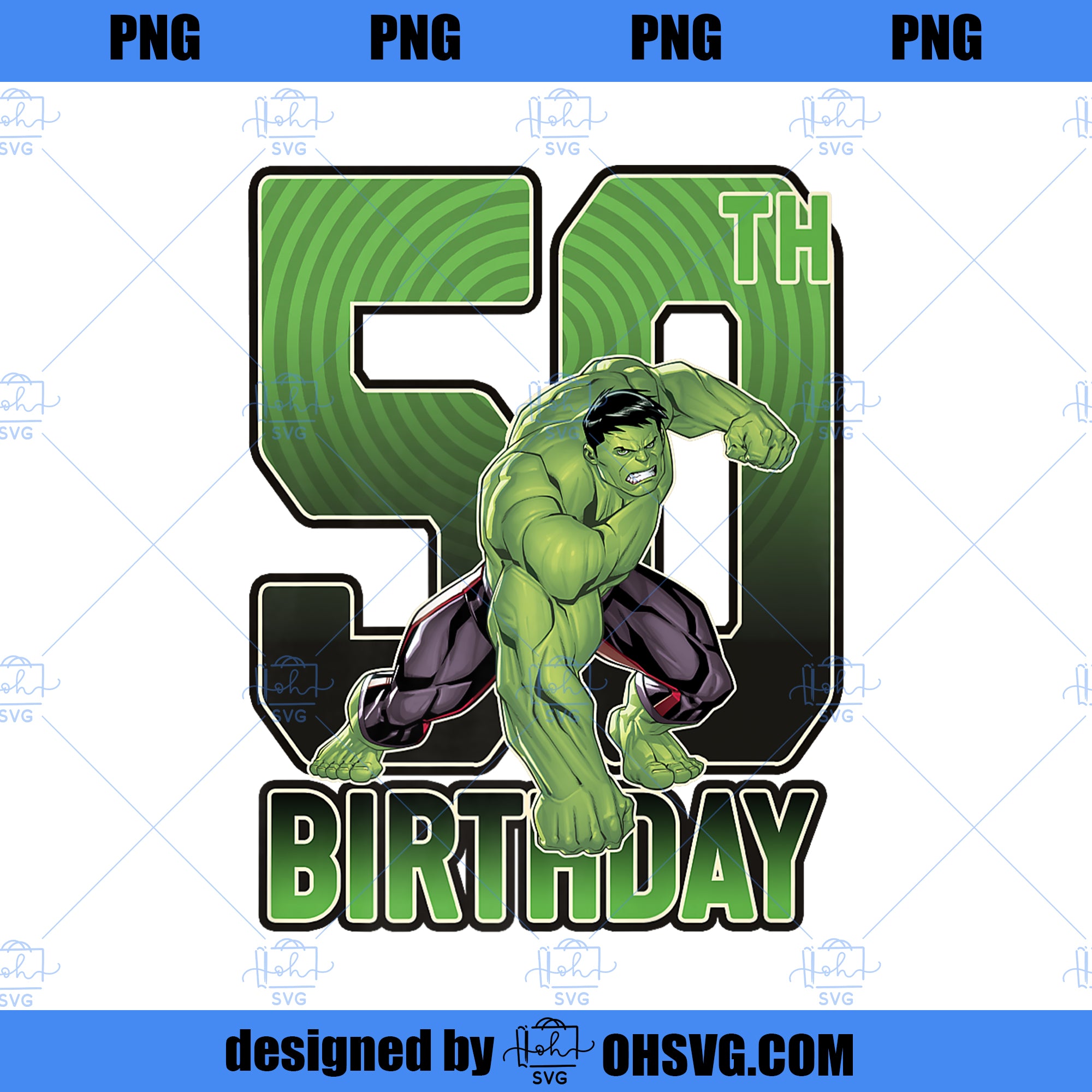 Marvel Hulk Smash 50th Birthday Premium Premium PNG, Marvel PNG, Marvel Hulk PNG