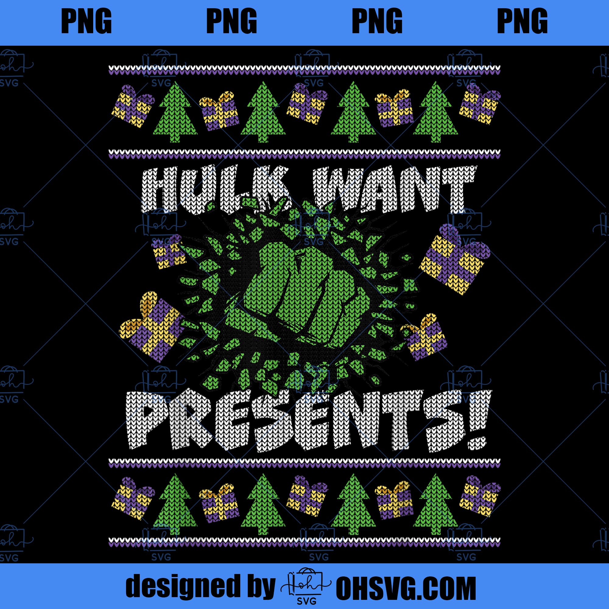 Marvel Hulk Smash Presents Holiday PNG, Marvel PNG, Marvel Hulk PNG