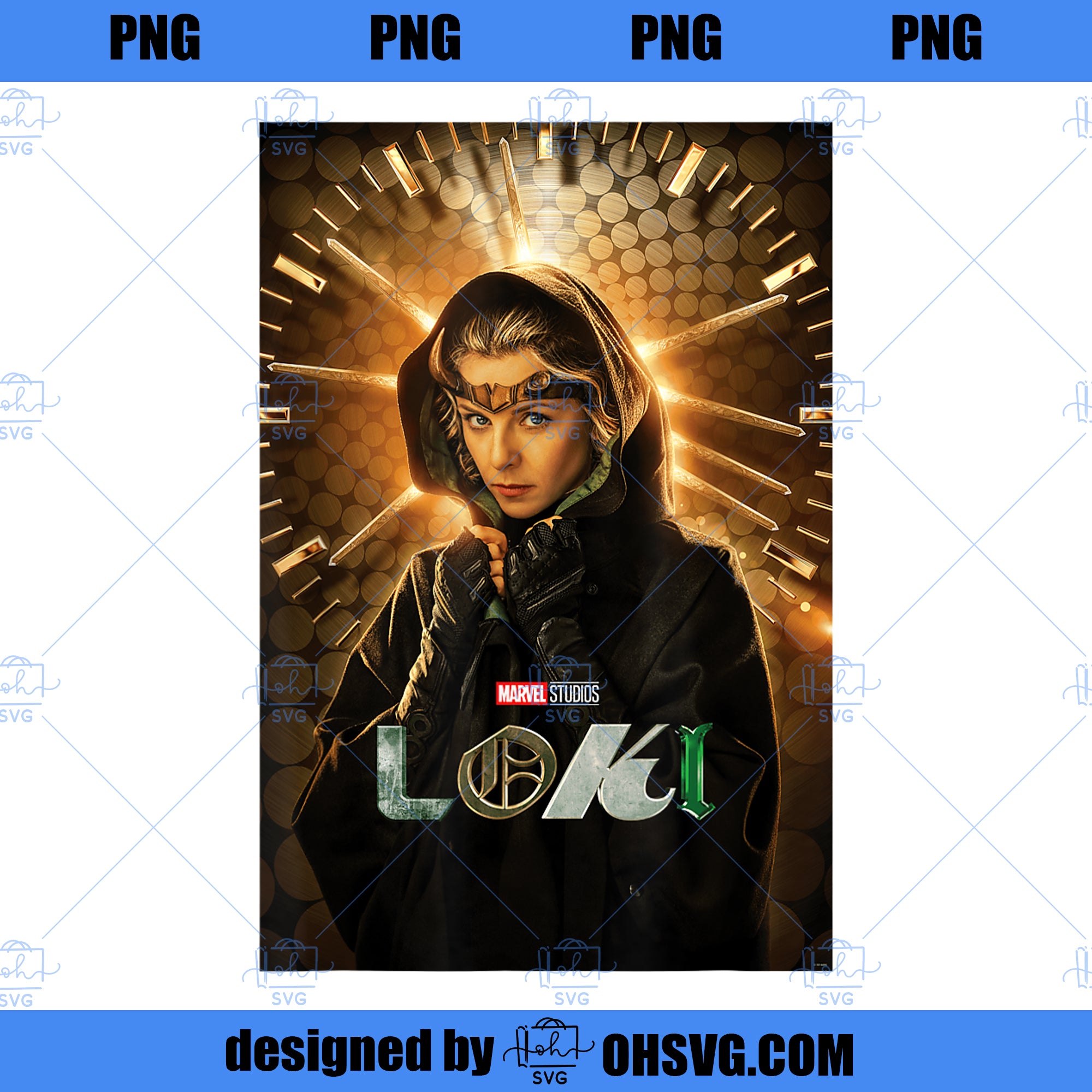 Marvel Loki Sylvie Disney Character Poster PNG, Marvel PNG, Marvel Loki PNG