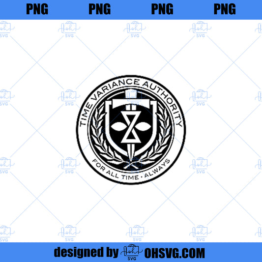 Marvel Loki TVA For All Time Always Left Chest Logo PNG, Marvel PNG, Marvel Loki PNG
