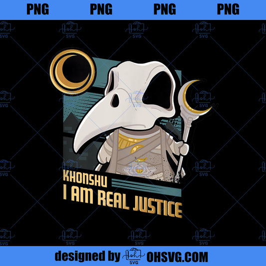 Marvel Moon Knight Khonshu I am Real Justice PNG, Marvel PNG, Moon Knight PNG
