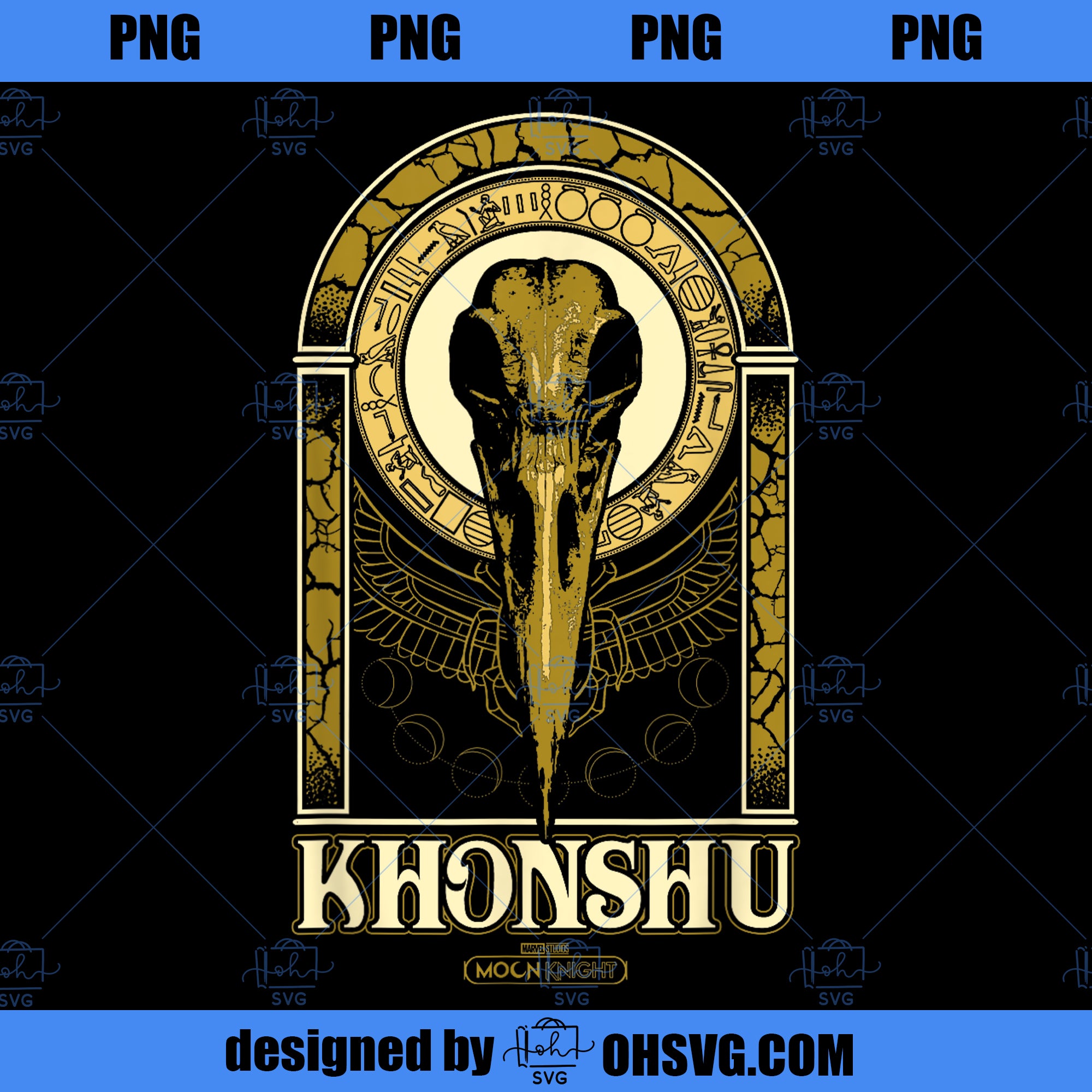 Marvel Moon Knight Khonshu Scarab Shrine PNG, Marvel PNG, Moon Knight PNG