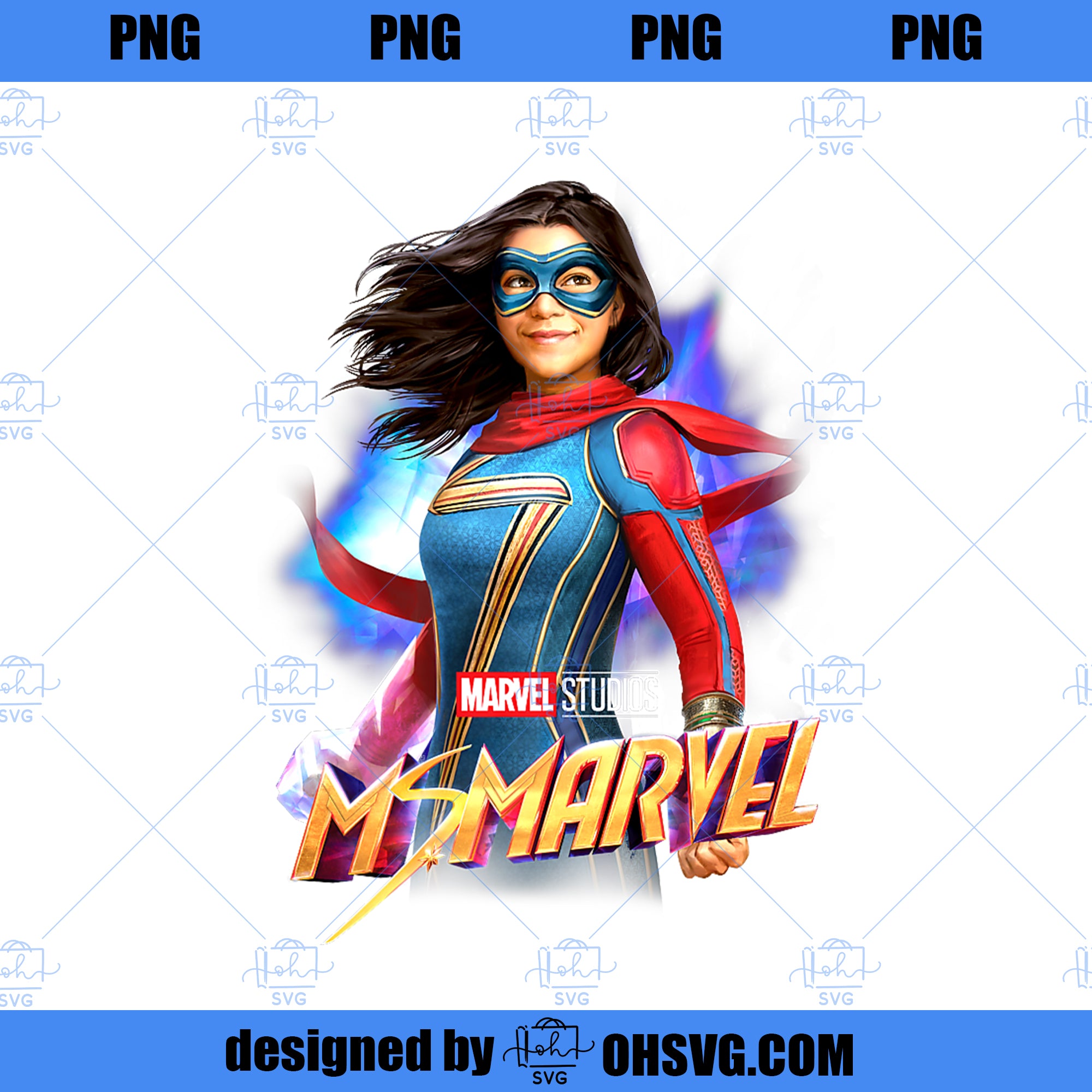 Marvel Ms Marvel Bright Hero Poster Premium PNG, Marvel PNG, Ms Marvel ...