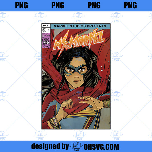 Marvel Ms Marvel Comic Cover Premium PNG, Marvel PNG, Ms Marvel PNG