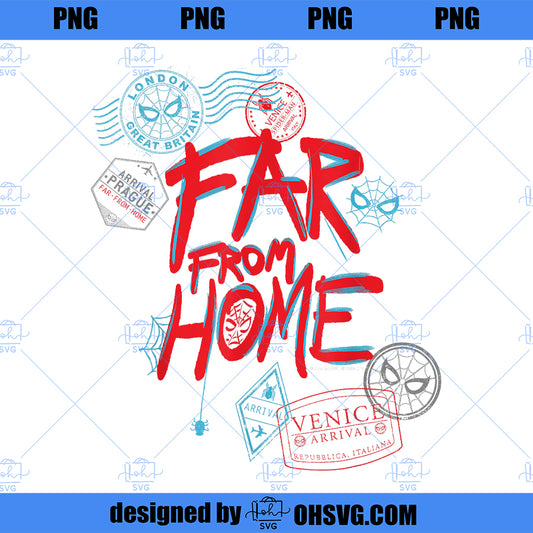 Marvel SpiderMan Far From Home Passport Stamps  PNG, Marvel PNG, Marvel SpiderMan PNG