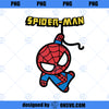 Marvel SpiderMan Hanging Cute Kawaii Premium Premium PNG, Marvel PNG, Marvel SpiderMan PNG