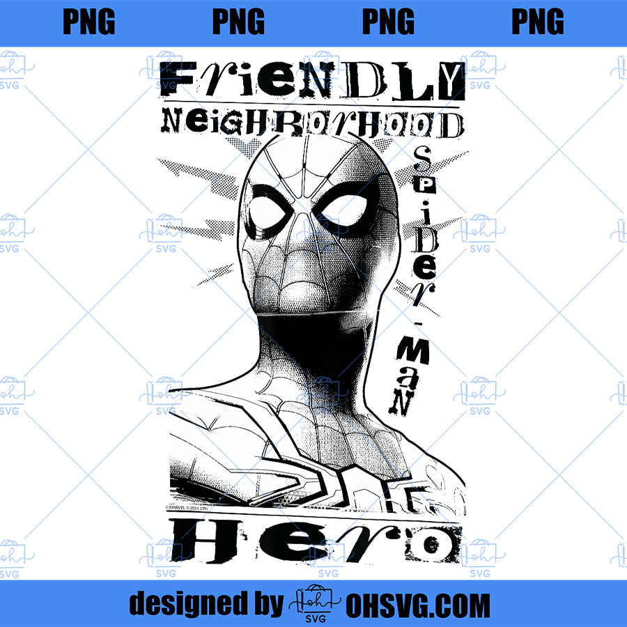 Marvel SpiderMan No Way Home Friendly Neighborhood Hero PNG, Marvel PNG, Marvel SpiderMan PNG