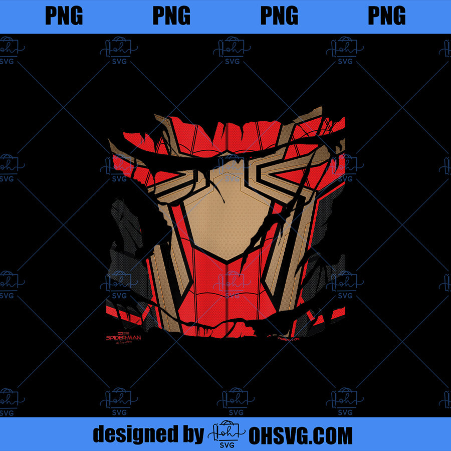 Marvel SpiderMan No Way Home Iron Costume Ripped Halloween PNG, Marvel PNG, Marvel SpiderMan PNG