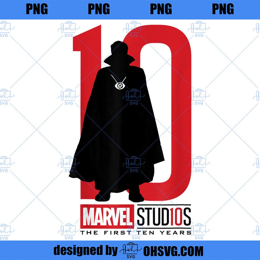 Marvel Studios 10 Years Dr Strange Graphic  PNG, Marvel PNG, Dr Strange PNG