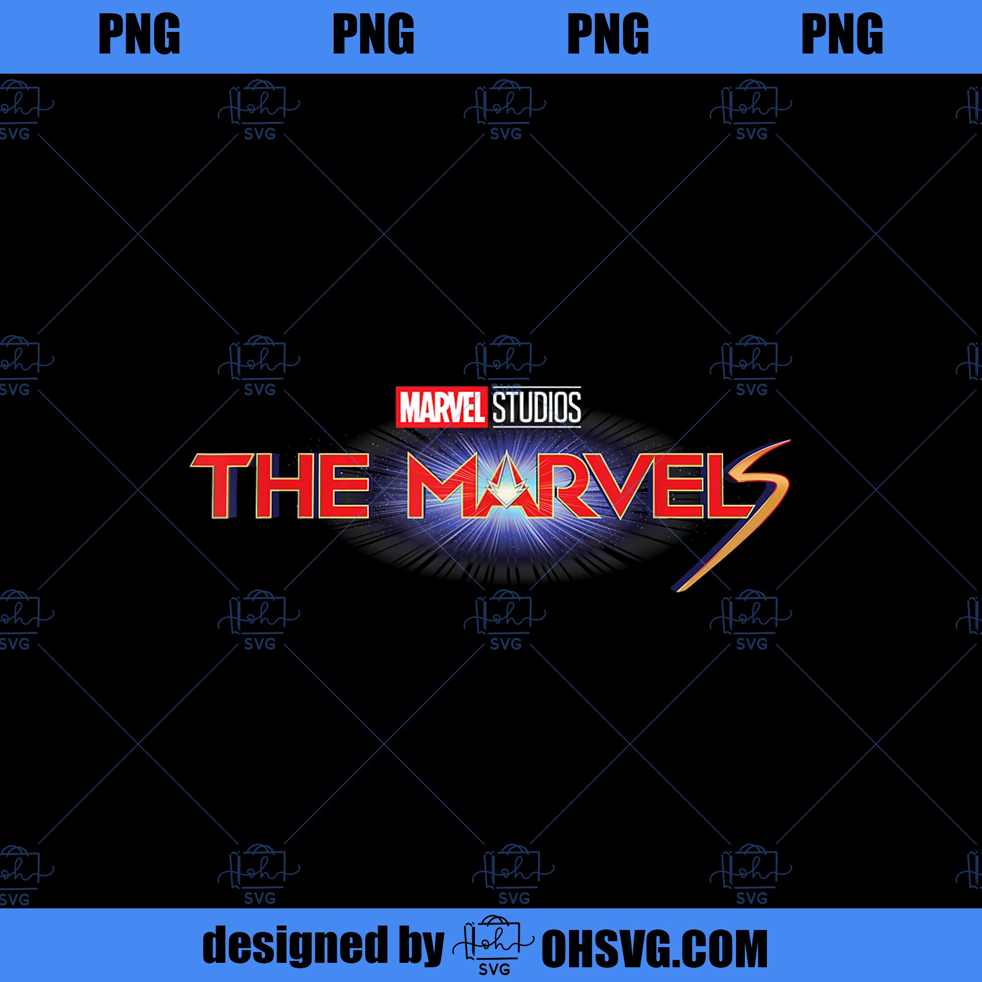 Marvel Studios The Marvels Official Movie Logo PNG, Marvel PNG, The MarvelsPNG