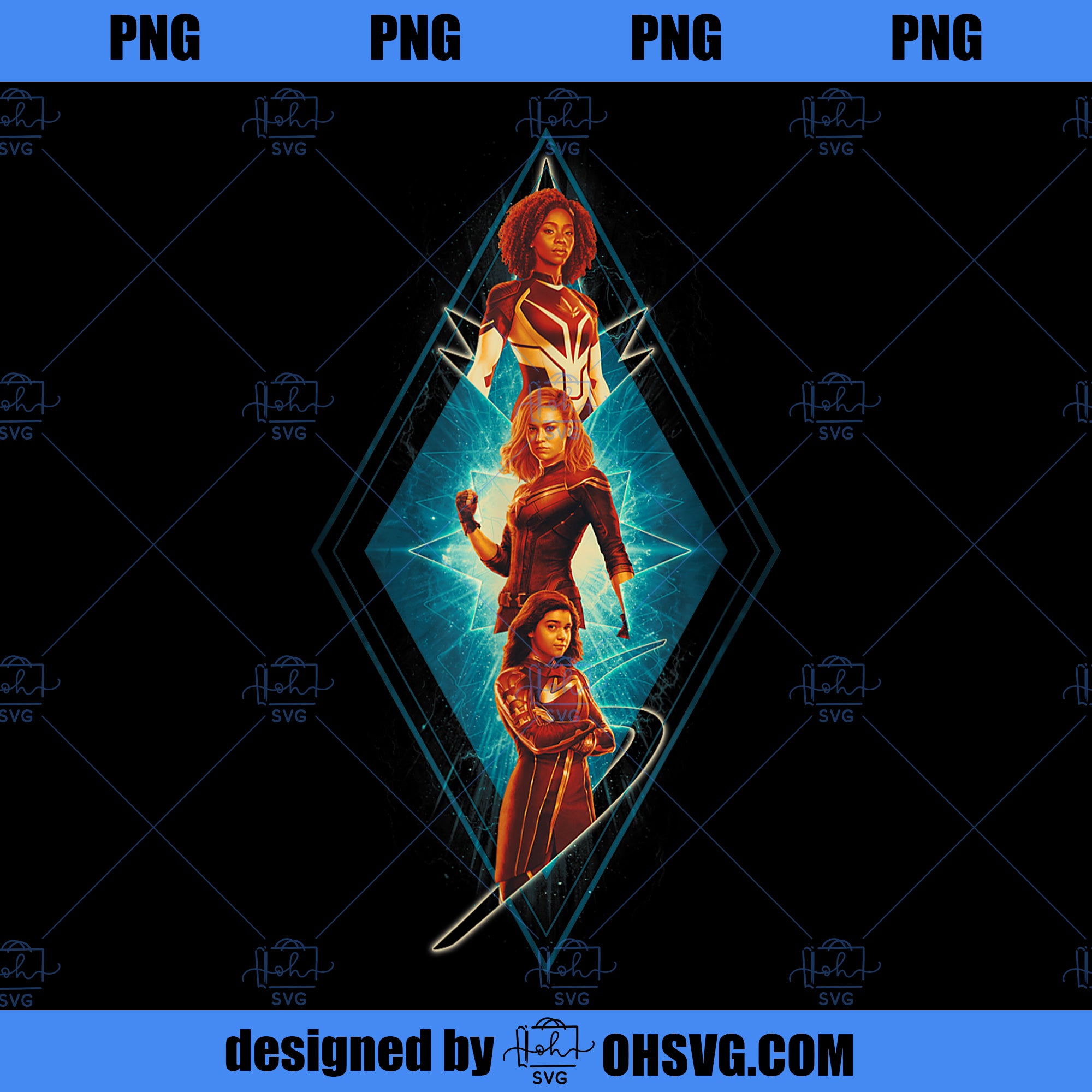 Marvel The Marvels Photon Captain Marvel Ms Marvel Diamond PNG, Marvel PNG, Captain Marvel PNG