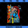 Marvel The Mighty Thor Retro Wall Smash Portrait Logo  PNG, Marvel PNG, The Mighty Thor PNG