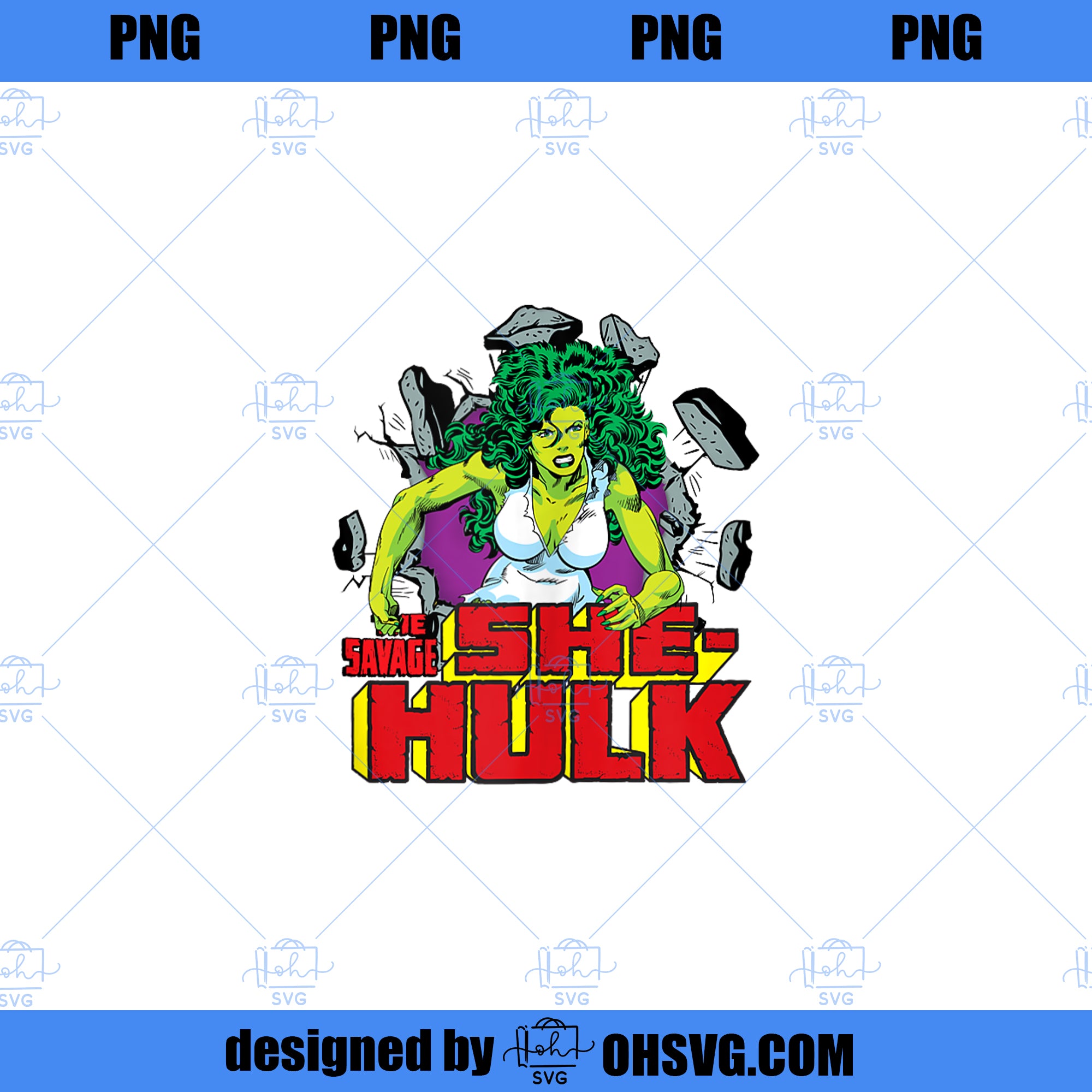 Marvel The Savage SheHulk Retro Comic  PNG, Marvel PNG, The Savage SheHulk PNG