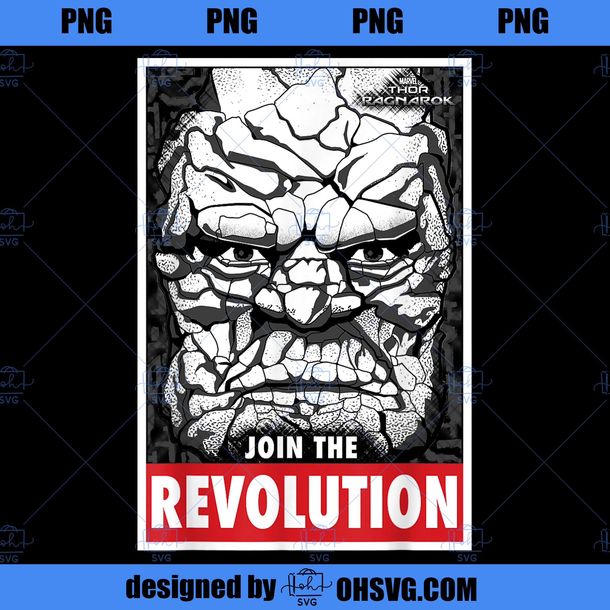 Marvel Thor Ragnarok Korg Join Revolution Propaganda  PNG, Marvel PNG, Marvel Thor  PNG