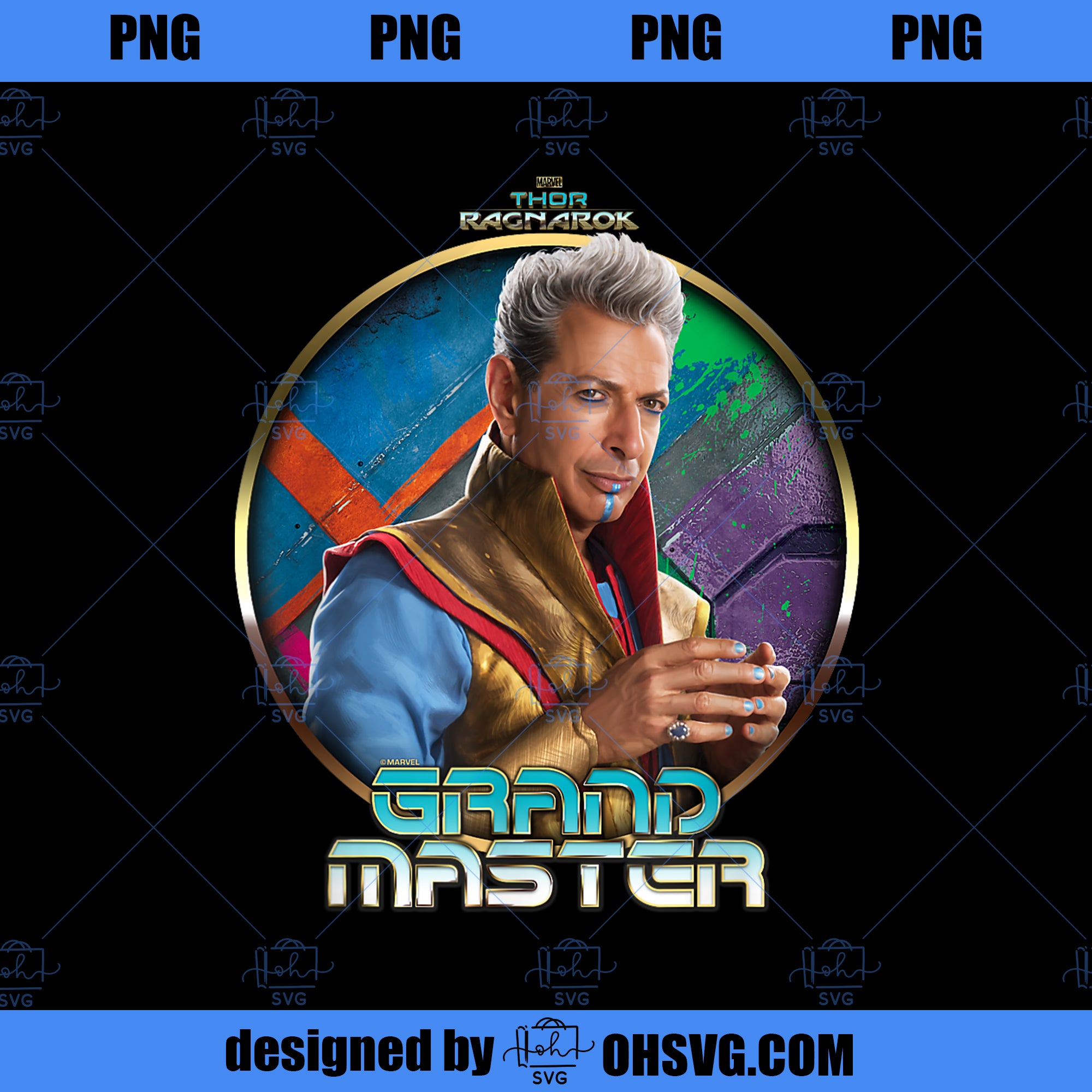 Marvel Thor Ragnarok The Grandmaster Profile Badge  PNG, Marvel PNG, Marvel Thor  PNG