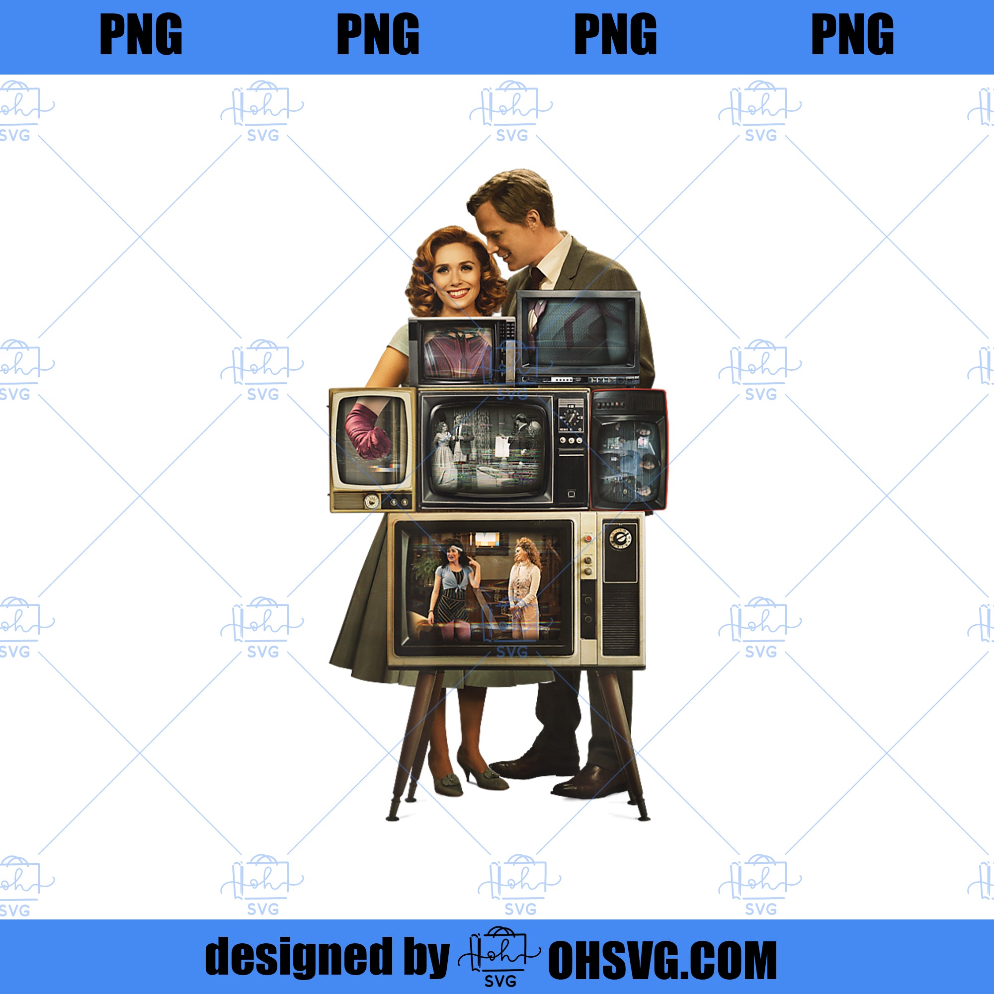 Marvel WandaVision Wanda Vision Behind the TV Screens PNG, Marvel PNG, Marvel WandaVision PNG