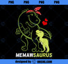 Memawsaurus Memaw Tyrannosaurus Dinosaur Baby Mother_s Day PNG, Mom PNG, Mothers Day PNG