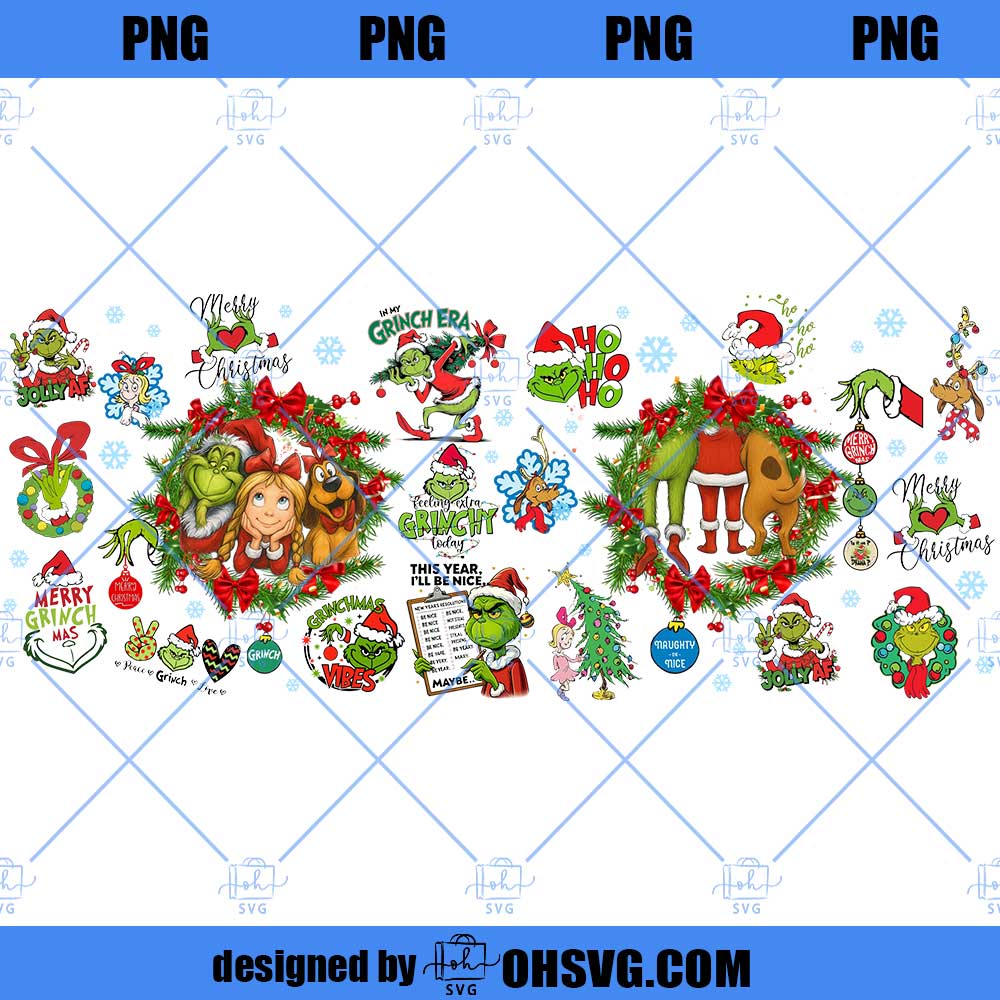 Merry Christmas Green 11oz Mug Wrap PNG, Retro Mean Guy Xmas Mug Design, Funny Holiday Movie Mug PNG, Digital Sublimation Download