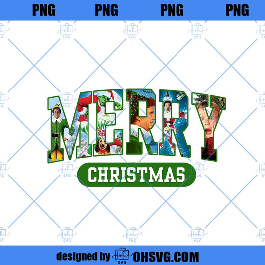 Merry Christmas PNG, Film Collage Tapes VHS 90s Classic Movie Lover Sublimation (Digital Download)