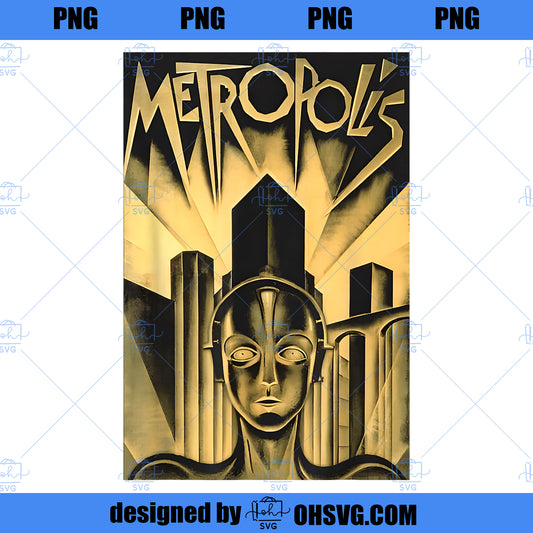 Metropolis 1927 Fritz Lang Classic Science Fiction Film PNG, Movies PNG, Metropolis PNG