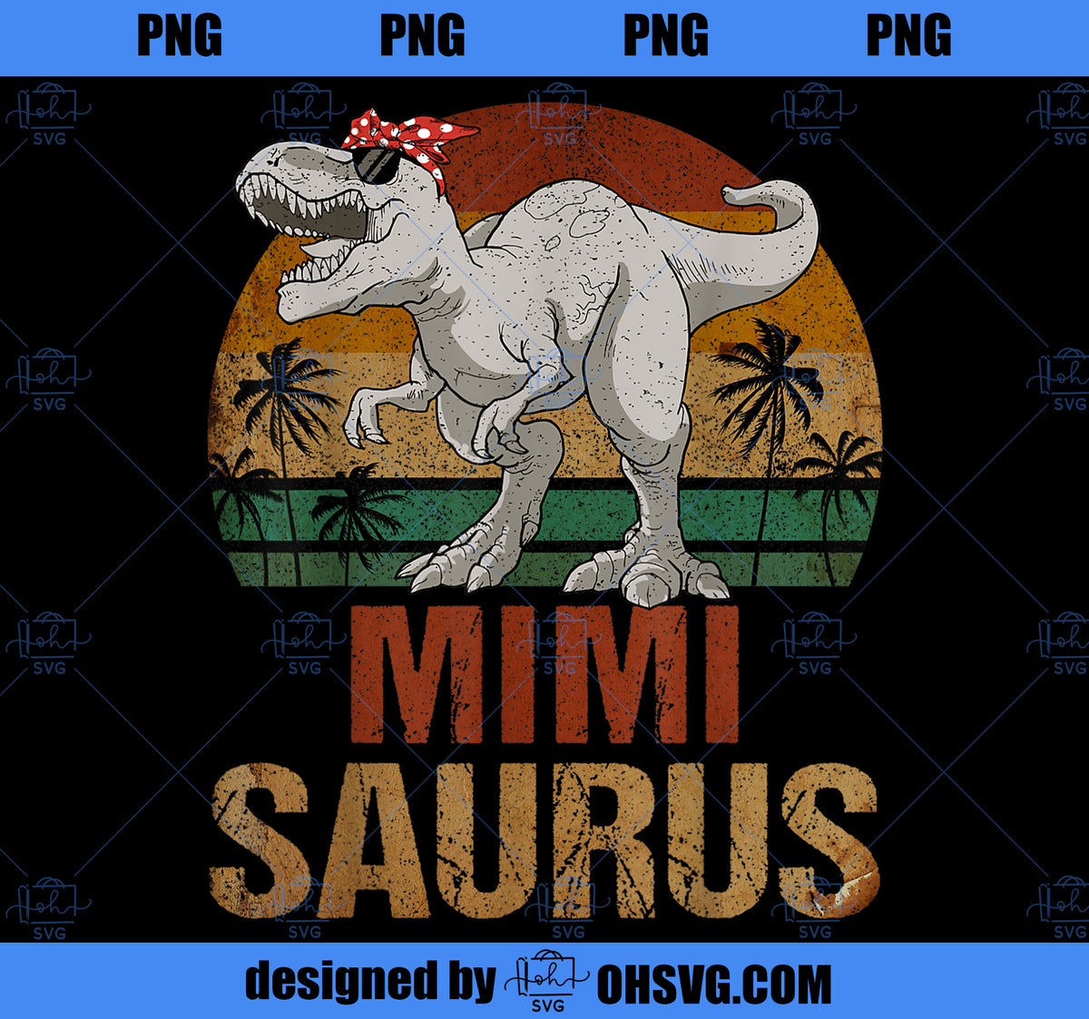 Mimisaurus T Rex Dinosaur Mimi Saurus Mother_s Day PNG, Mom PNG, Mothe ...