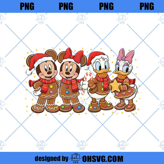 Mouse and Friends Christmas Gingerbread Png, Family Christmas Png, Very Merry Christmas Party Png, Kids Christmas Png, Christmas Trip Png