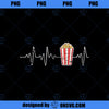 Movie Snack Popcorn Lover Heartbeat Gift Popcorn PNG, Movies PNG, Popcorn Lover PNG