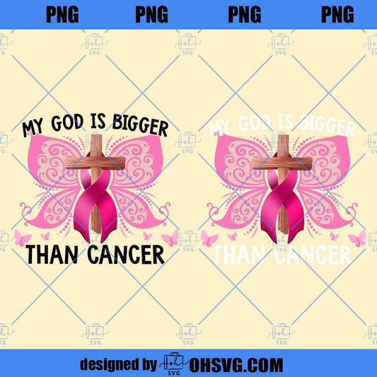My God Is Bigger Than Cancer Shirt, Hope Shirt, Christian Cancer Shirt, Pink Ribbon Support Squad,Breast Cancer Warrior Shirt,Survivor Shirt