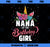 Nana Of The Birthday Girl Unicorn Girls Family Matching PNG, Magic Unicorn PNG, Unicorn PNG