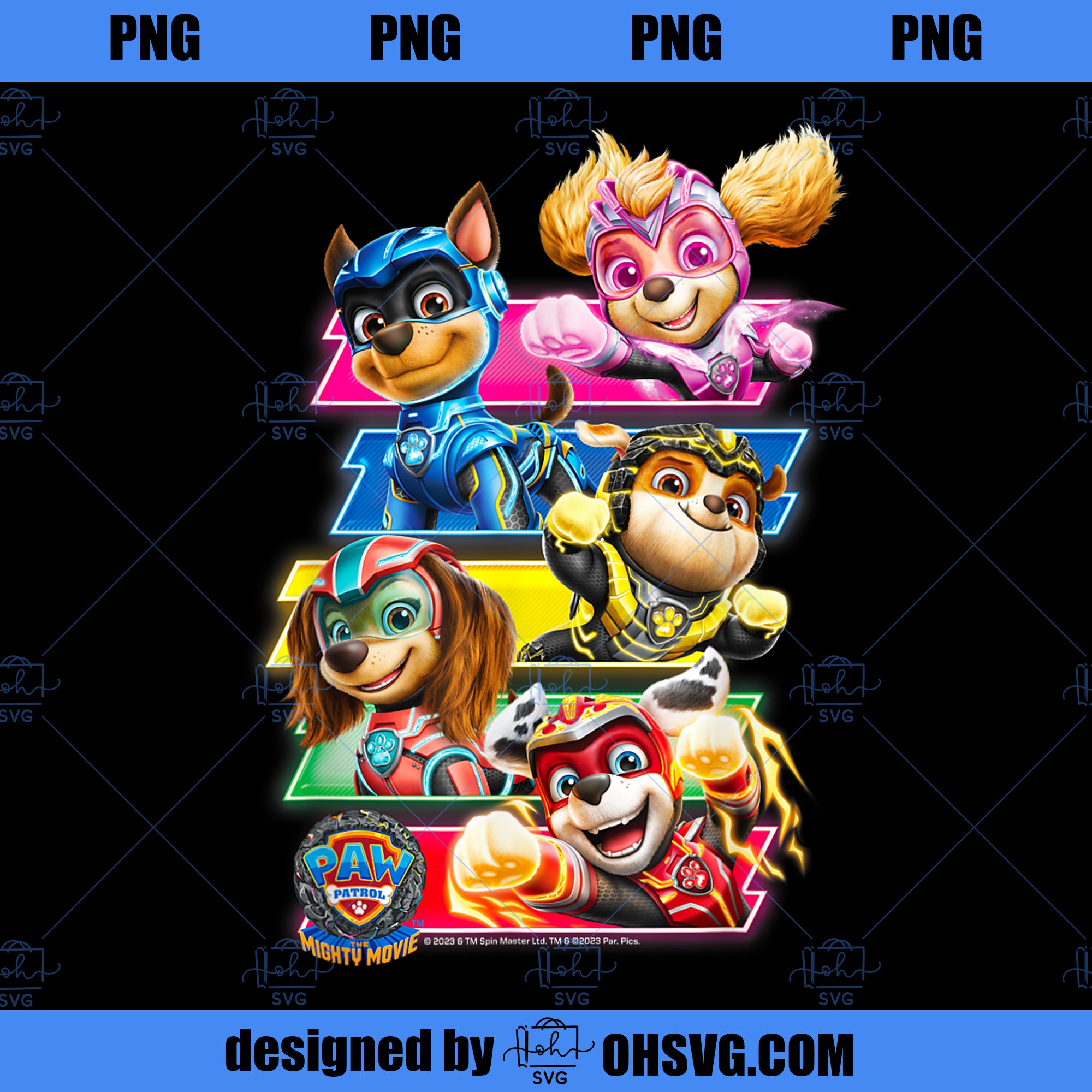 PAW Patrol The Mighty Movie Comic Strip Group PNG, Movies PNG, PAW Patrol PNG