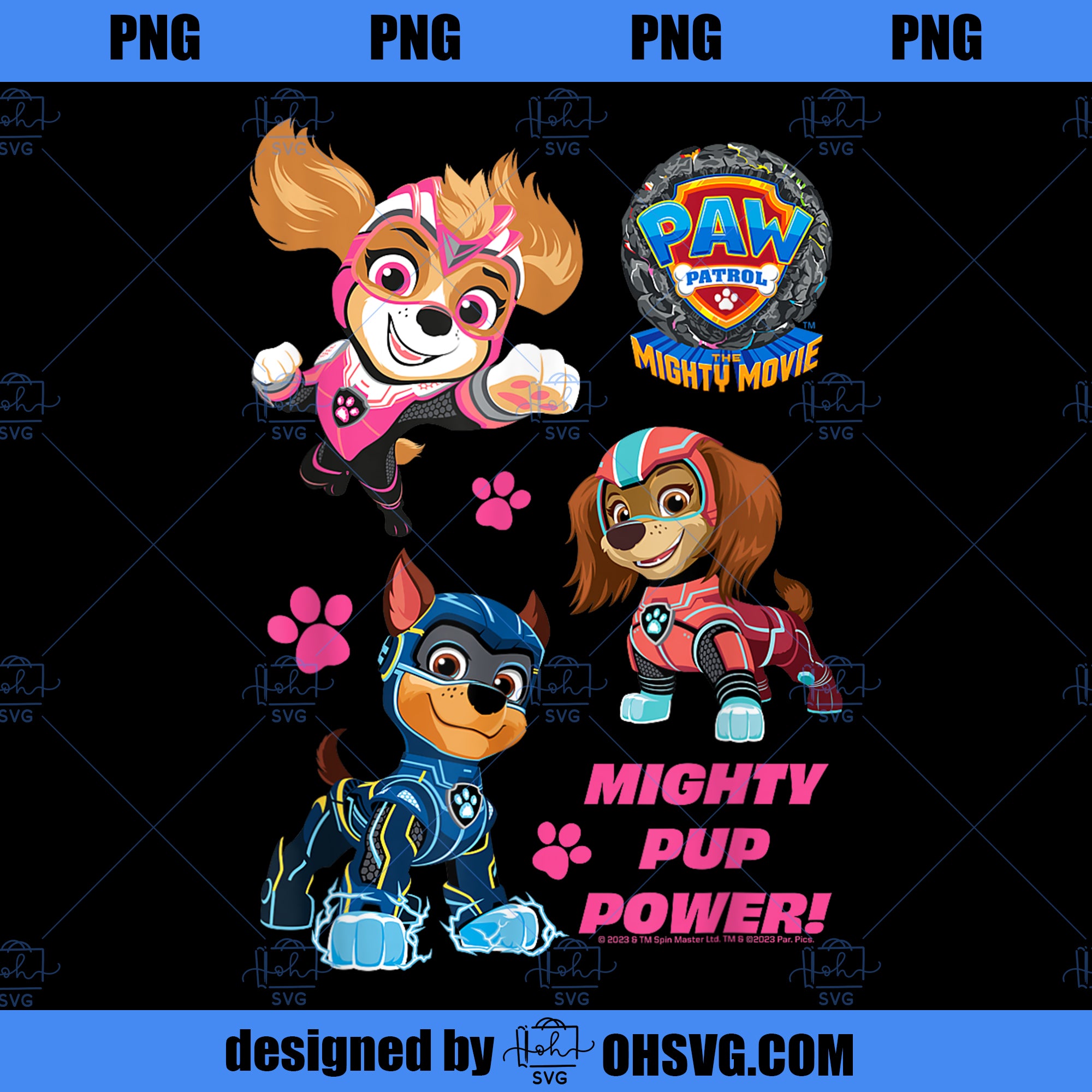 PAW Patrol The Mighty Movie Mighty Pup Power PNG, Movies PNG, PAW Patrol  PNG