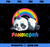 Panda Unicorn Pandicorn Girls Kids Rainbow Gifts Pandacorn PNG, Magic Unicorn PNG, Unicorn PNG